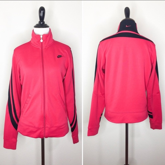 Nike Jackets & Blazers - Nike Black And Pink Jacket